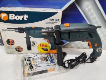 Ударная дрель BORT BSM-500N (б/у)