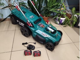 Газонокосилка аккумуляторная зубр ГКЛ 4336-42  (б/у)