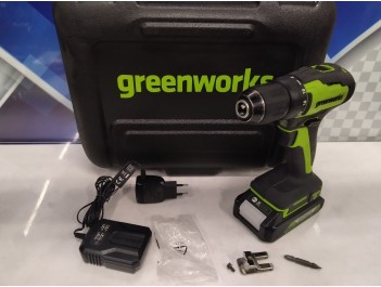 Дрель-шуруповерт GreenWorks GD24DD35K2 (б/у)
